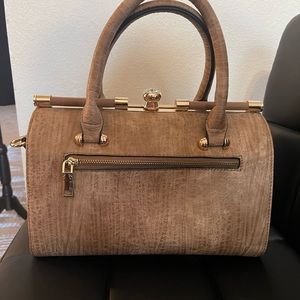 Tan Cork Handbag with Shoulder Strap